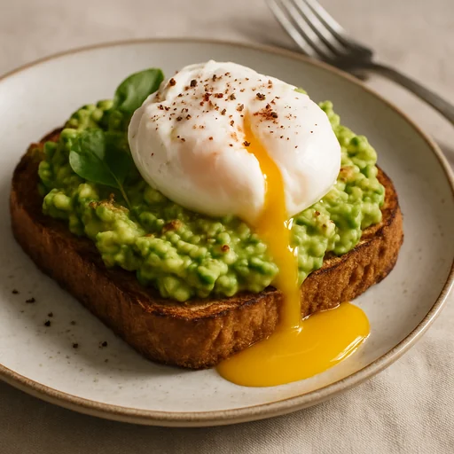 Тосты с авокадо и яйцом пашот