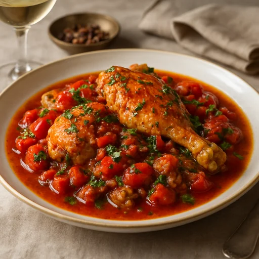 Чахохбили из курицы с томатами и специями