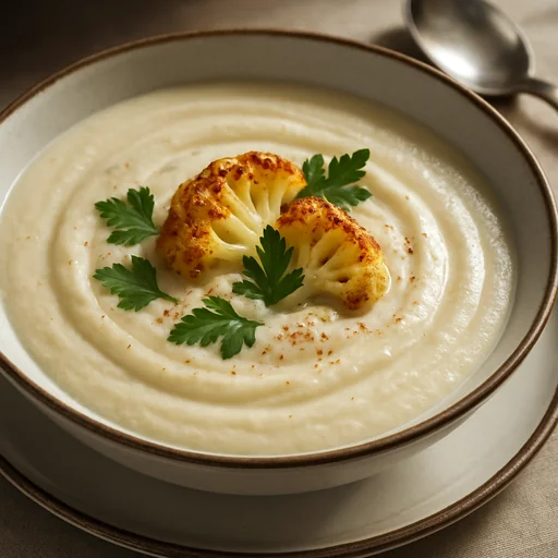 Крем-суп из цветной капусты с мускатным орехом